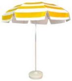 GUADA SOL EM VINIL LISTRADO DE 180CM  COR AMARELO